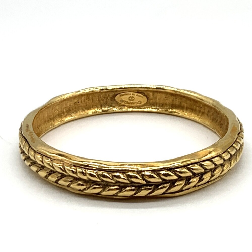 Chanel Rope Pattern Bangle Bracelet Gold CHANEL